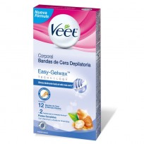 VEET BANDA DEPILATORIA X12 PIEL SENSIBLE