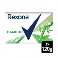 REXONA JABÓN DE TOCADOR BAMBOO 3 X 120 G     