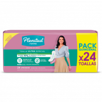 PLENITUD FEMME TOALLITAS X24U ULTRA ESPECIAL ALAS