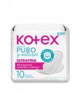 KOTEX TOALLA X10 PURO Y NATURAL