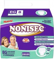 NONISEC ROPA INTERIOR DESCARTABLE TALLE XG X8U