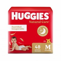 HUGGIES NATURAL CARE JUMBO M X48