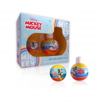 DISNEY MICKEY SET BAÑO JABÓN LÍQUIDO Y BOMBA DE BAÑO