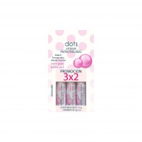 DOTS LIP BALSAM COMBO 3X2 CHICLE GLOBO