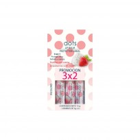 DOTS LIP BALSAM COMBO 3X2 FRUTILLAS CON CREMA