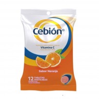 CEBION COMPRIMIDOS NARANJA TABLETAS MASTICABLES X12U